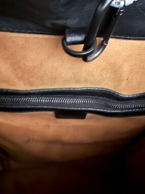 MCM Men's Briefcase in Black and Tan